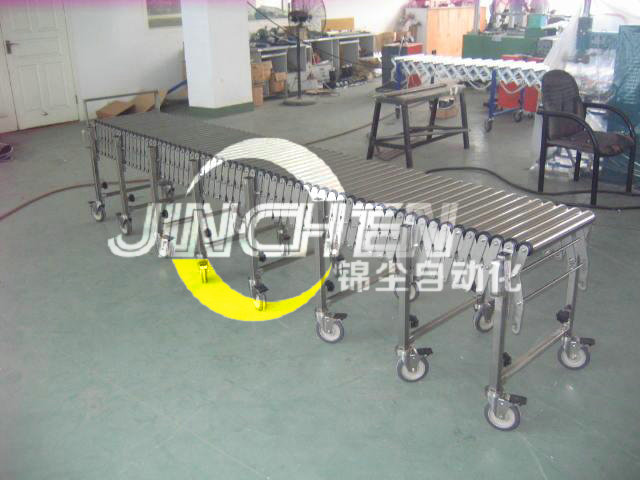 車(chē)間中的伸縮滾筒線(xiàn)